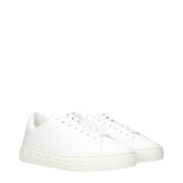 White Leather Low Tops